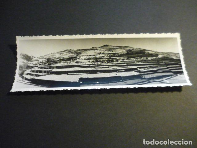 Fotografia antica: SALINAS DE A&Ntilde;ANA ALAVA FOTOGRAFIA PANORAMICA A&Ntilde;OS 20 6 X 18 CM