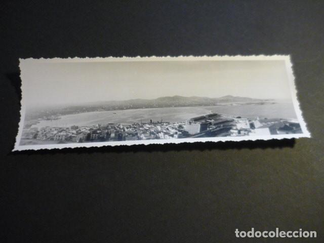 Fotografia antiga: IBIZA VISTA DE LA BAHIA FOTOGRAFIA PANORAMICA A&Ntilde;OS 20 6 X 18 CM
