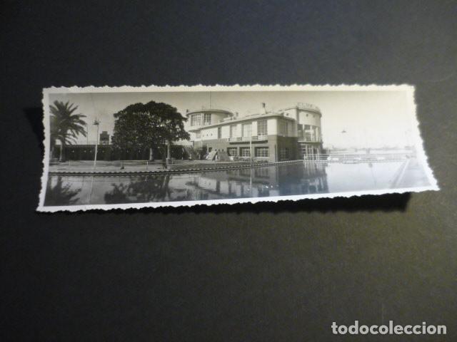 Fotografia antiga: VALENCIA CLUB NAUTICO FOTOGRAFIA PANORAMICA A&Ntilde;OS 20 6 X 18 CM