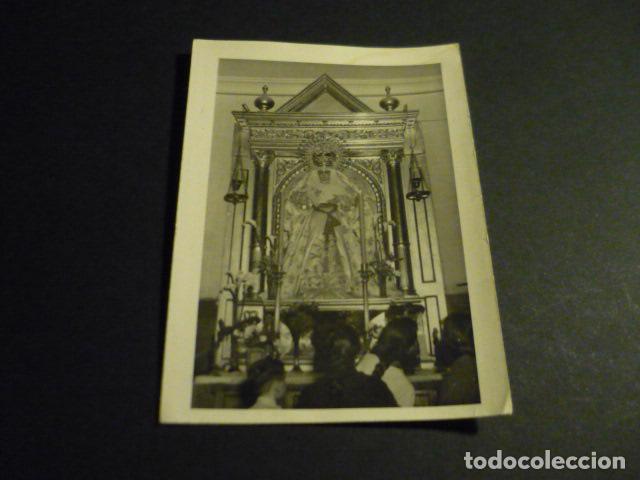 Fotografia antica: SEVILLA SEMANA SANTA VIRGEN ANTIGUA FOTOGRAFIA 7,5 X 10,5 CM