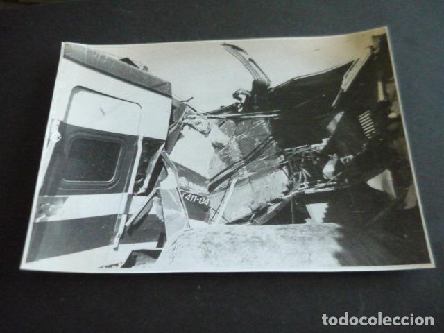 Antique Photography: TARDIENTA HUESCA ESTACION ACCIDENTE FERROVIARIO ANTIGUA FOTOGRAFIA ORIGINAL 18 X 24 CM