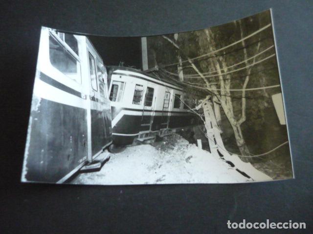 Antique Photography: HOSPITALET DE LLOBREGAT BARCELONA ACCIDENTE FERROVIARIO ANTIGUA FOTOGRAFIA ORIGINAL 15,5 X 23 CM