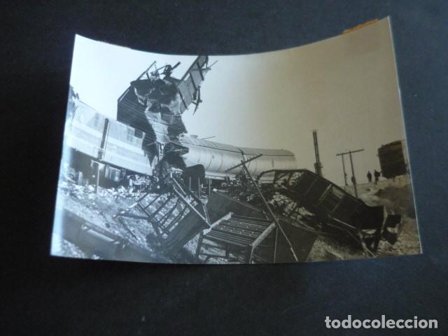 Fotografia antiga: MURCIA ACCIDENTE FERROVARIO ANTIGUA FOTOGRAFIA ORIGINAL 12 X 18 CM