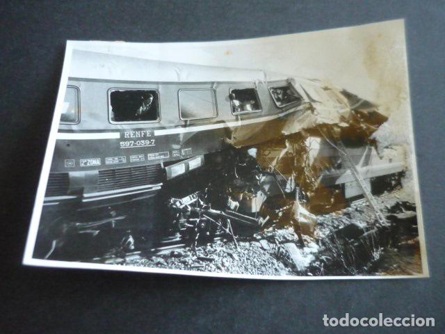 Alte Fotografie: MIRAFLORES DE LA SIERRA MADRID ACCIDENTE FERROVIARIO ANTIGUA FOTOGRAFIA ORIGINAL 13 X 18 CM