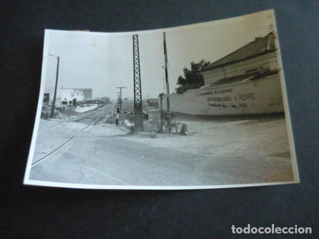 Photographie ancienne: CHIRIVELLA VALENCIA ACCIDENTE FERROVIARIO ANTIGUA FOTOGRAFIA ORIGINAL 13 X 18 CM