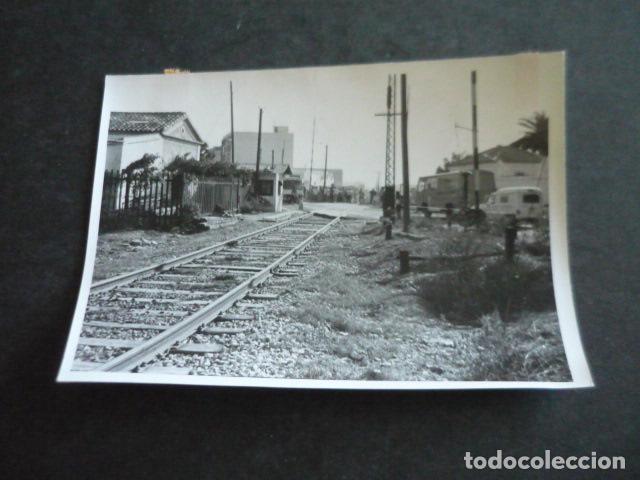 Alte Fotografie: CHIRIVELLA VALENCIA ACCIDENTE FERROVIARIO ANTIGUA FOTOGRAFIA ORIGINAL 13 X 9 CM