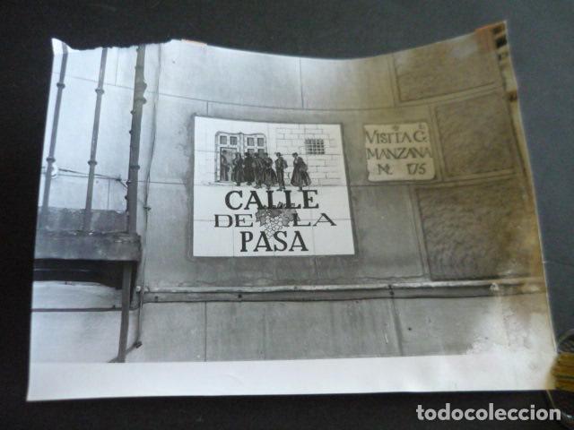 Alte Fotografie: MADRID CALLE DE LA PASA ANTIGUA FOTOGRAFIA ORIGINAL 18 X 24 CM