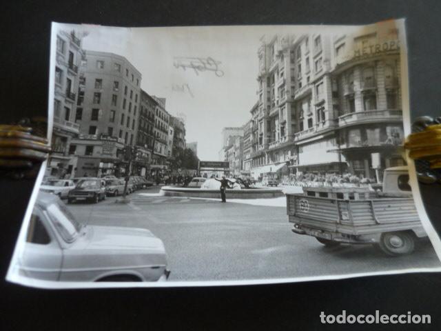 Fotografia antiga: MADRID GRAN VIA Y CALLE MONTERA ANTIGUA FOTOGRAFIA ORIGINAL 18 X 24 CM