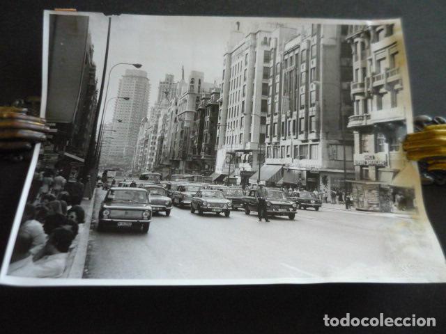 Antique Photography: MADRID GRAN VIA ANTIGUA FOTOGRAFIA ORIGINAL 18 X 24 CM