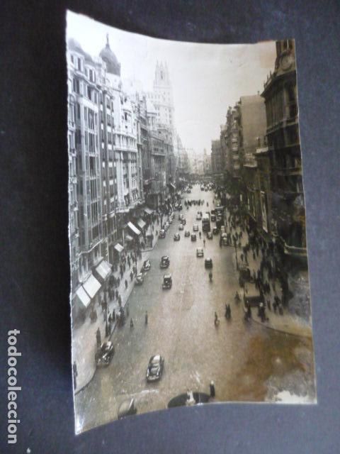 Photographie ancienne: MADRID GRAN VIA ANTIGUA FOTOGRAFIA ORIGINAL 18 X 12 CM