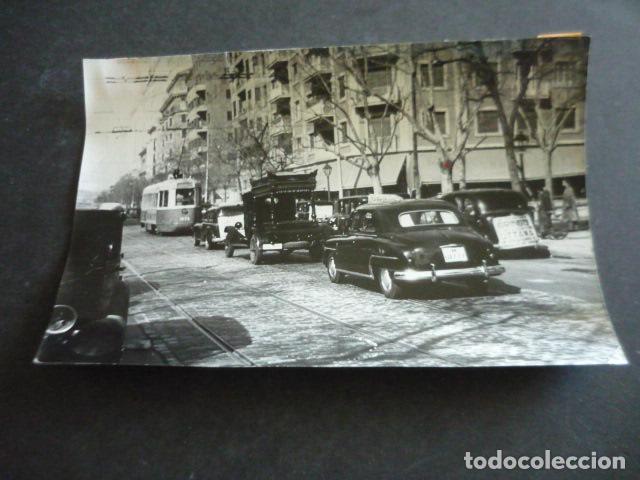 Photographie ancienne: MADRID CALLE DIEGO DE LEON TROLEBUS ANTIGUA FOTOGRAFIA ORIGINAL 18 X 12CM
