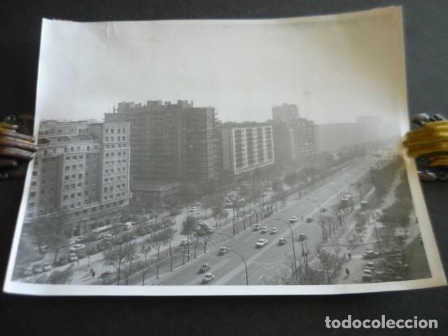 Fotografia antica: MADRID PASEO DE LA CASTELLANA ANTIGUA FOTOGRAFIA ORIGINAL 18 X 24 CM