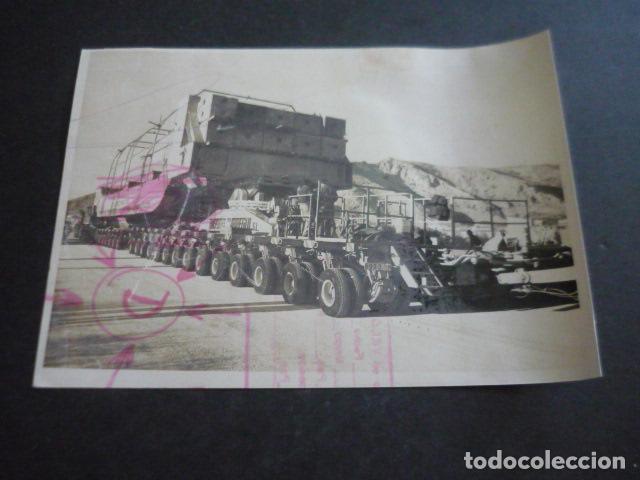 Antique Photography: TRAILER DE 356 RUEDAS QUE TRANSPORT&Oacute; CENTRAL NUCLEAR ANTIGUA FOTOGRAFIA ORIGINAL 18 X 13 CM