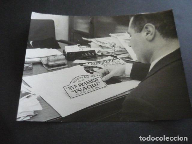 Fotografia antica: RAFAEL ESCAMILLA PERIODISTA AUTOMOVILISMO ANTIGUA FOTOGRAFIA ORIGINAL 24 X 18 CM