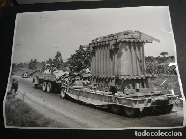 Antique Photography: SALTO DE COFRENTES VALENCIA SOCIEDAD HIDROELECTRICA ESPA&Ntilde;OLA CONSTRUCCION ANTIGUA FOTOGRAFIA 18 X 24