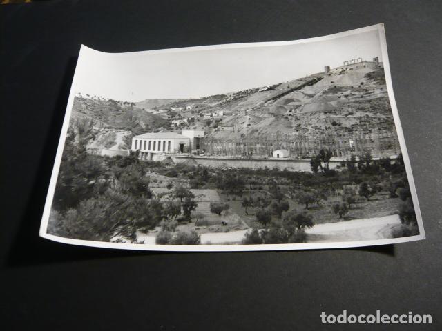 Alte Fotografie: SALTO DE COFRENTES VALENCIA SOCIEDAD HIDROELECTRICA ESPA&Ntilde;OLA CONSTRUCCION ANTIGUA FOTOGRAFIA 12 X 18