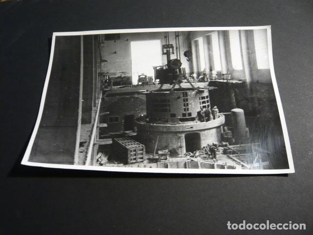 Antique Photography: SALTO DE COFRENTES VALENCIA SOCIEDAD HIDROELECTRICA ESPA&Ntilde;OLA CONSTRUCCION ANTIGUA FOTOGRAFIA 12 X 18