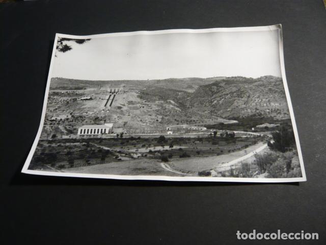 Fotografia antica: SALTO DE COFRENTES VALENCIA SOCIEDAD HIDROELECTRICA ESPA&Ntilde;OLA CONSTRUCCION ANTIGUA FOTOGRAFIA 12 X 18