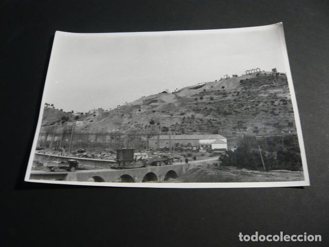 Photographie ancienne: SALTO DE COFRENTES VALENCIA SOCIEDAD HIDROELECTRICA ESPA&Ntilde;OLA CONSTRUCCION ANTIGUA FOTOGRAFIA 12 X 18
