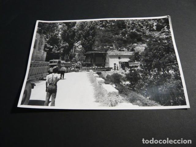 Photographie ancienne: SALTO DE COFRENTES VALENCIA SOCIEDAD HIDROELECTRICA ESPA&Ntilde;OLA CONSTRUCCION ANTIGUA FOTOGRAFIA 12 X 18