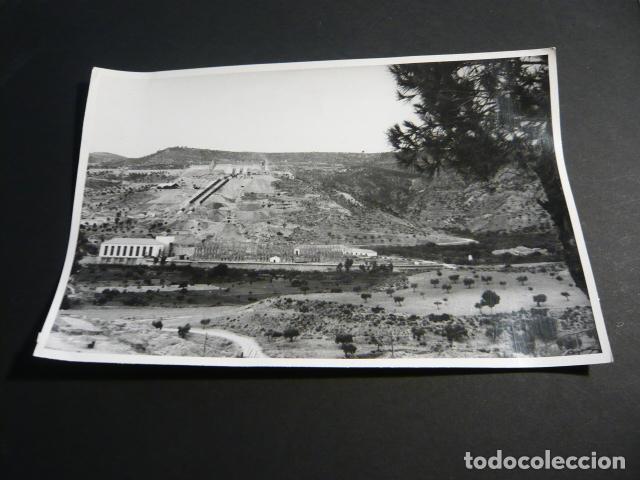 Fotografia antiga: SALTO DE COFRENTES VALENCIA SOCIEDAD HIDROELECTRICA ESPA&Ntilde;OLA CONSTRUCCION ANTIGUA FOTOGRAFIA 12 X 18