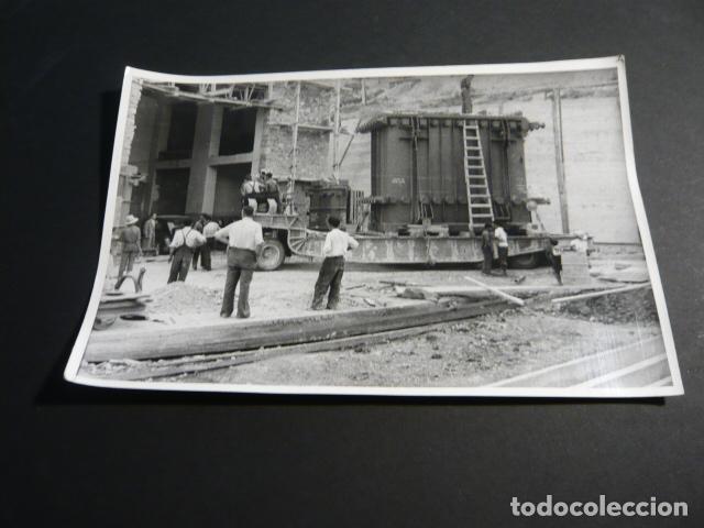 Fotografia antica: SALTO DE COFRENTES VALENCIA SOCIEDAD HIDROELECTRICA ESPA&Ntilde;OLA CONSTRUCCION ANTIGUA FOTOGRAFIA 12 X 18