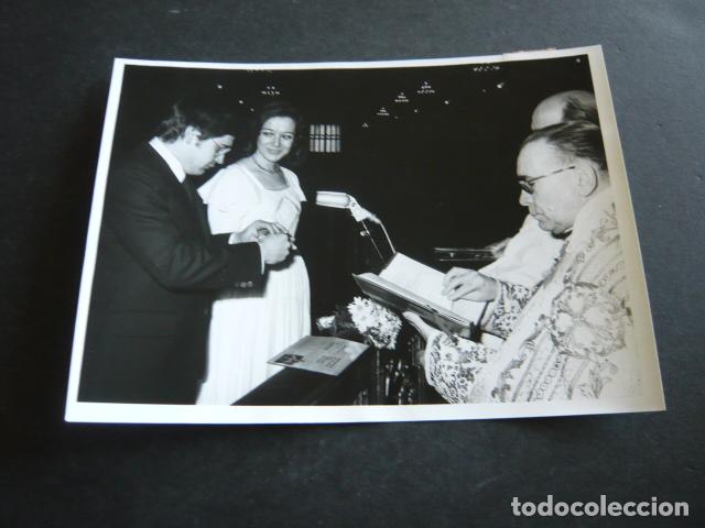 Alte Fotografie: ALBERTO MALLO PERIODISTA BODA ANTIGUA FOTOGRAFIA 13 X 18 CM