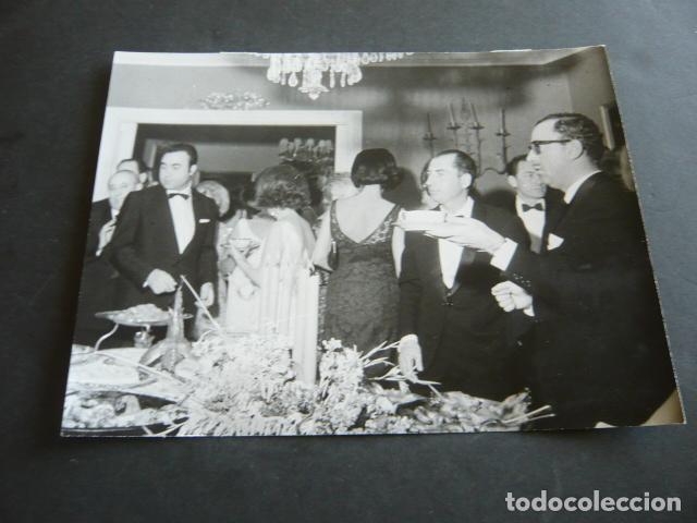 Alte Fotografie: CENA DE GALA EN CASA DE LOS CONDES DE VILLA AMENA ANTIGUA FOTOGRAFIA 18 X 24 CM