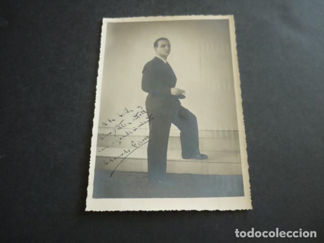 Alte Fotografie: EDUARDO FIERRO RETRATO CON FIRMA AUTOGRAFA ANTIGUA FOTOGRAFIA 11,5 X 15,5 CM