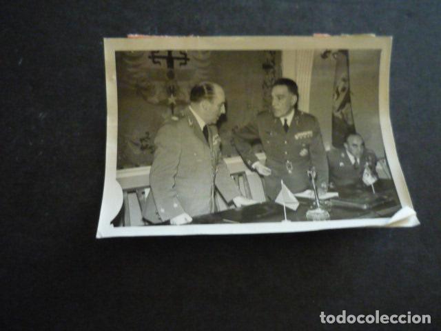 Fotografia antica: GENERALES ANDRADA Y SILVA ESTADO MAYOR DEFENSA ANTIGUA FOTOGRAFIA ORIGINAL 7,5 X 10,5 CM