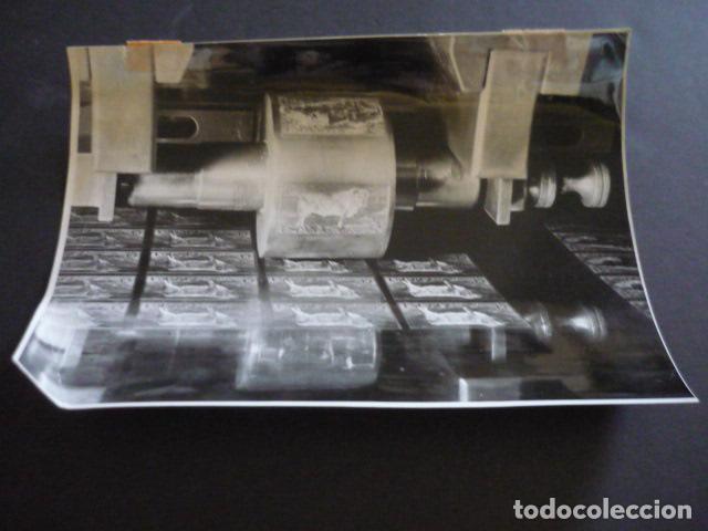 Fotograf&iacute;a antigua: MADRID FABRICA NACIONAL MONEDA Y TIMBRE ESTAMPACION DE SELLOS ANTIGUA FOTOGRAFIA ORIGINAL 24 X 18 CM