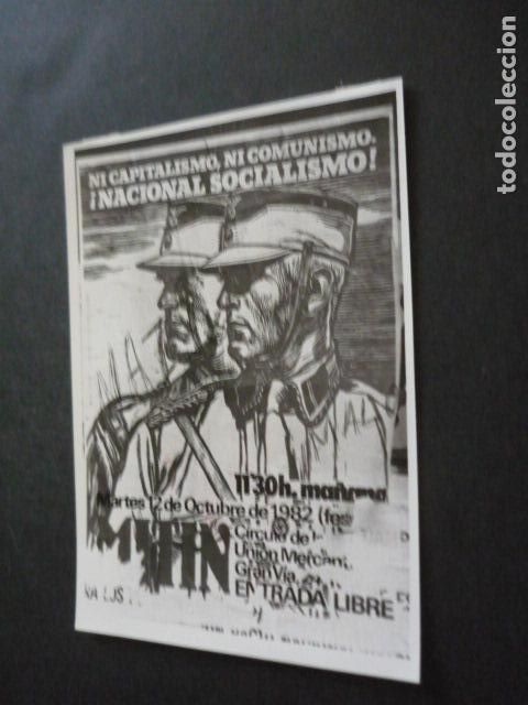 Fotografia antica: MADRID ELECCIONES GENERALES 1982 CARTEL ANTIGUA FOTOGRAFIA ORIGINAL 18 X 13 CM