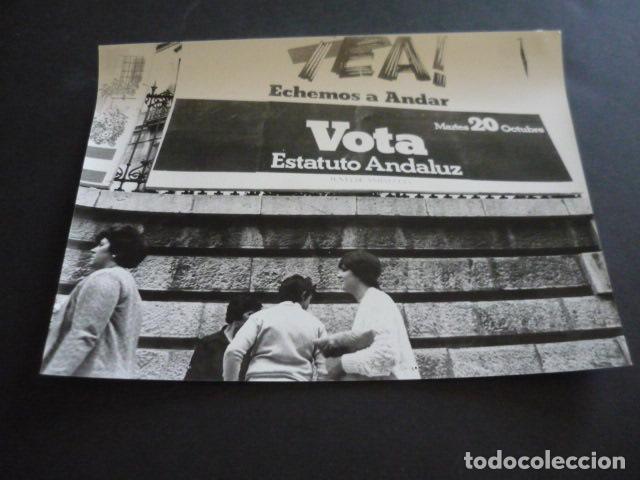 Antique Photography: ANDALUCIA RESULTADOS ELECCIONES ESTATUTO ANTIGUA FOTOGRAFIA ORIGINAL 18 X 24 CM