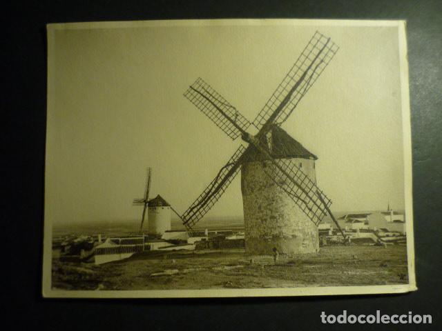 Antique Photography: CAMPO DE CRIPTANA CIUDAD REAL MOLINOS DE VIENTO ANTIGUA FOTOGRAFIA OTTO WUNDERLICH 18 X 24 CM
