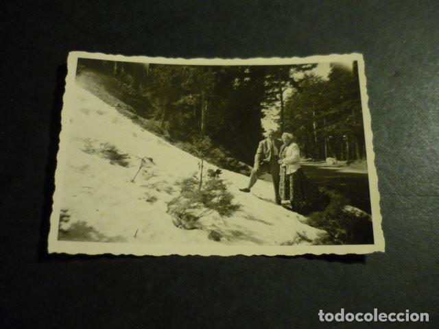 Antique Photography: SIERRA DE GUADARRAMA MADRID NEVADA ANTIGUA FOTOGRAFIA 6 X 9 CM