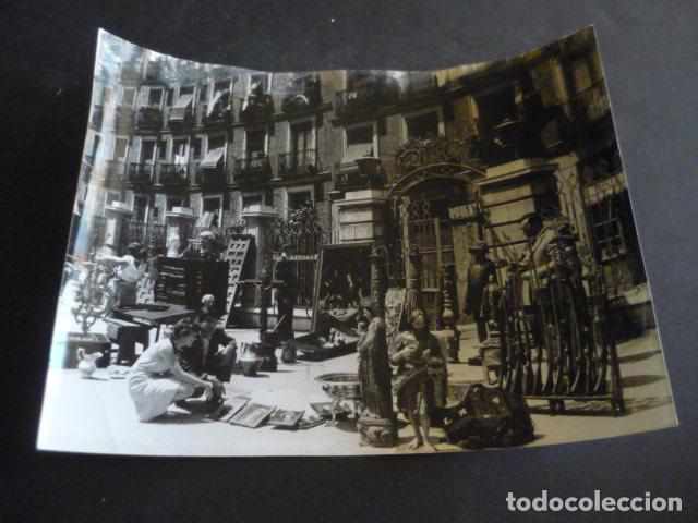 Antique Photography: MADRID EL RASTRO ANTIGUA FOTOGRAFIA ORIGINAL 18 X 24 CM