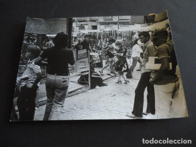 Antique Photography: MADRID EL RASTRO ANTIGUA FOTOGRAFIA ORIGINAL 18 X 24 CM
