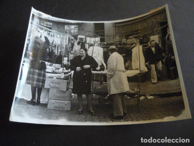 Antique Photography: MADRID EL RASTRO ANTIGUA FOTOGRAFIA ORIGINAL 18 X 24 CM
