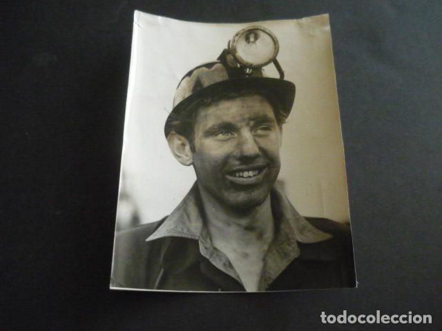 Fotografia antica: MINERO MINA ANTIGUA FOTOGRAFIA ORIGINAL 15 X 20 CM