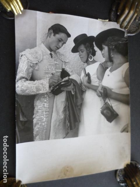 Fotografia antica: MURCIA TORERO SEBASTIAN PALOMO LINARES ANTIGUA FOTOGRAFIA ORIGINAL 18 X 24 CM