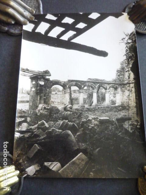 Fotografia antica: GUNTIN LUGO MONASTERIO DE FERREIRA DE PALLARES ANTIGUA FOTOGRAFIA ORIGINAL 18 X 13 CM