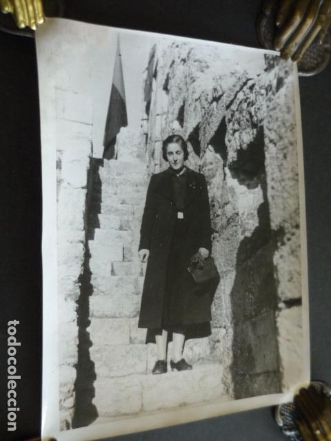 Fotografia antica: PILAR PRIMO DE RIVERA SECCION FEMENINA EN ZAMORA ANTIGUA FOTOGRAFIA ORIGINAL 24 X 18 CM