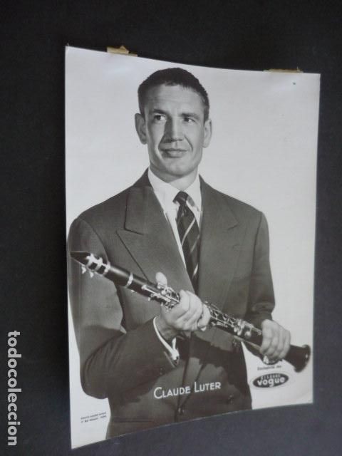 Alte Fotografie: CLAUDE LUTER MUSICO CLARINETISTA ANTIGUA FOTOGRAFIA ORIGINAL 24 X 18 CM