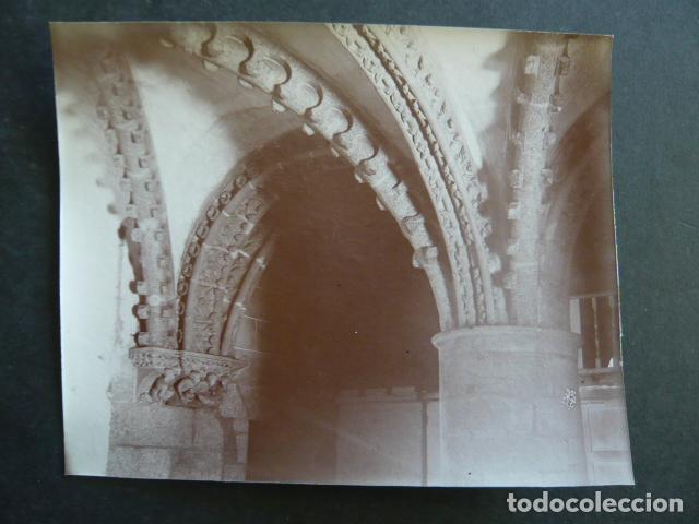 Photographie ancienne: SANTIAGO DE COMPOSTELA CATEDRAL DETALLE ANTIGUA FOTOGRAFIA HACIA 1900 12 X 15 CM