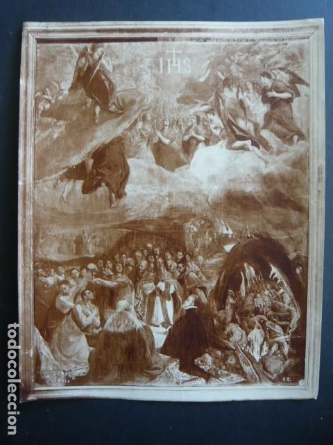 Fotograf&iacute;a antigua: EL SUE&Ntilde;O DE FELIPE II DE EL GRECO ANTIGUA FOTOGRAFIA MORENO FOTOGRAFO 22,5 X 28 CM