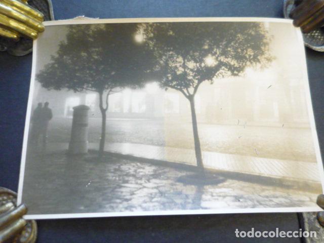 Fotografia antica: MADRID NOCHE DE NIEBLA ANTIGUA FOTOGRAFIA ORIGINAL 18 X 13 CM