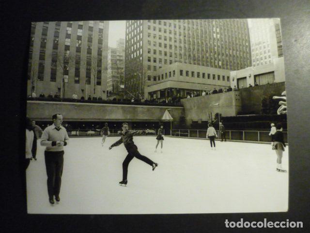 Antique Photography: ALAIN CALMAT CAMPEON MUNDIAL PATINAJE ARTISTICO ANTIGUA FOTOGRAFIA ORIGINAL 18 X 24 CM