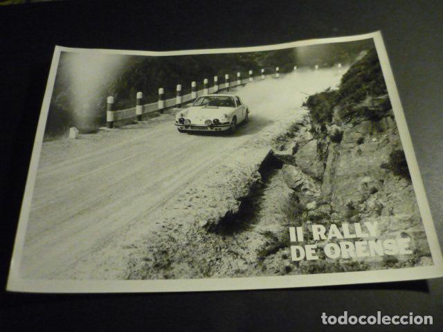 Fotograf&iacute;a antigua: II RALLYE DE ORENSE ELADIO DONCEL CORREDOR AUTOMOVILISMO ANTIGUA FOTOGRAFIA ORIGINAL 18 X 24 CM