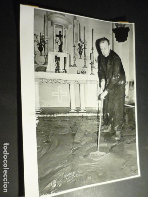 Alte Fotografie: MARRON CANTABRIA INUNDACIONES ANTIGUA FOTOGRAFIA ORIGINAL 24 X 18 CM
