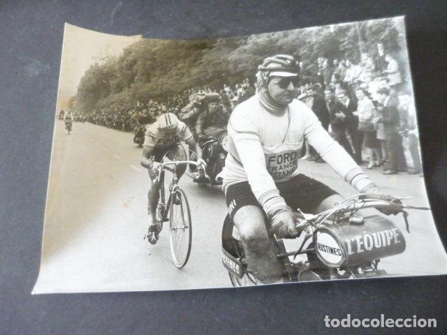 Alte Fotografie: JACQUES ANQUETIL CICLISTA CICLISMO ANTIGUA FOTOGRAFIA ORIGINAL 18 X 24 CM